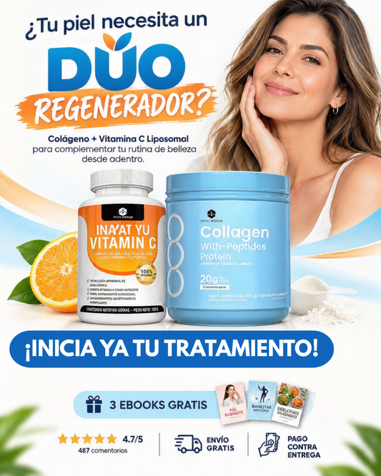 PROMO Dúo Regenerador Vitamina C + Colágeno